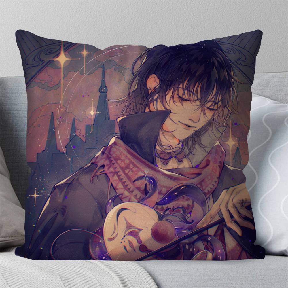 Merlin Hermes Anime Lord Of The MMysteries Pillow Case Fashion Square Pillowcase Bedroom Sofa Room Ins Decoration Leisure