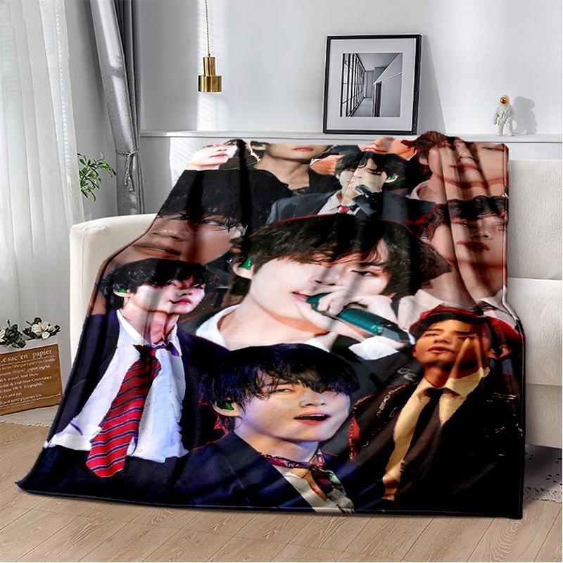 29 Style New Kpop Kim Tae Hyung V Min Yoon Gi,SUGA,Agust D Blanket,Soft Throw Blanket for Home Bedroom Bed Sofa Travel Cover Kid