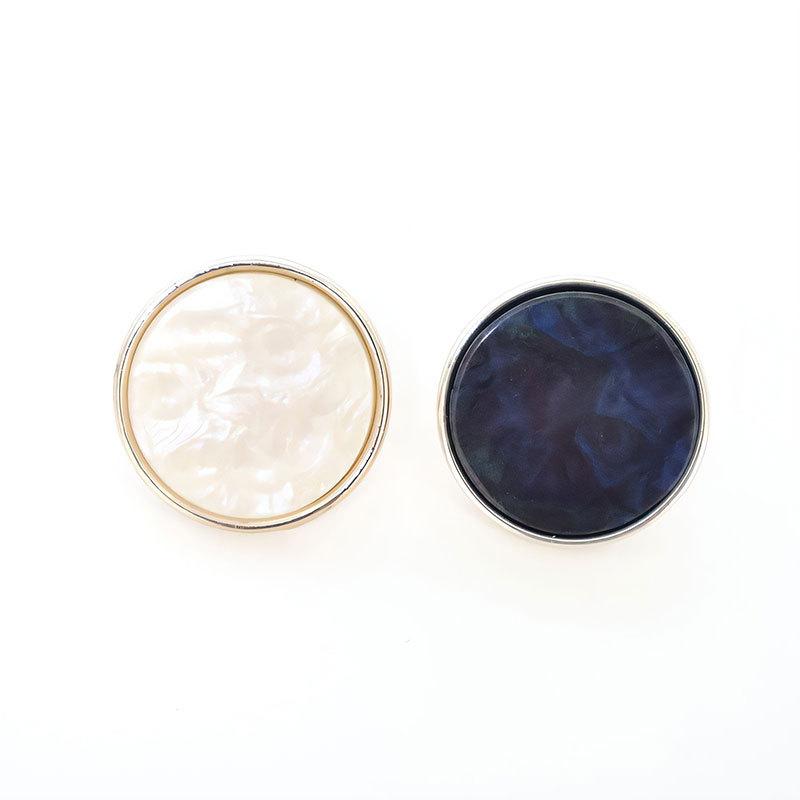 Plastic Buttons, Electroplated Gold Bottom, High-Grade Resin Surface Buttons, Woolen Coat, Trench Coat, Hand-Sewn Buttons, Cardigan Shirt Cufflinks