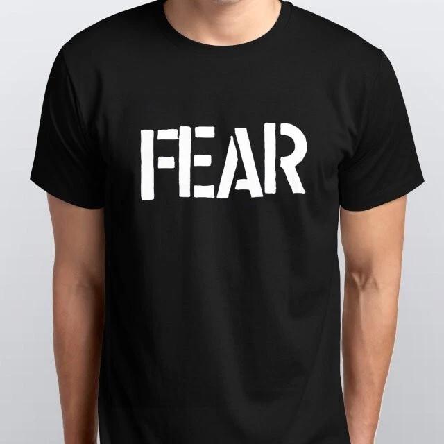 FEAR new TSHIRT sizes S M L XL XXL colours black white S