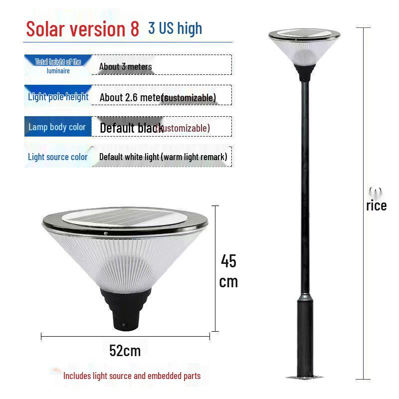 Waterproof Solar LED Landscape Light for Courtyard, Park, and Villa