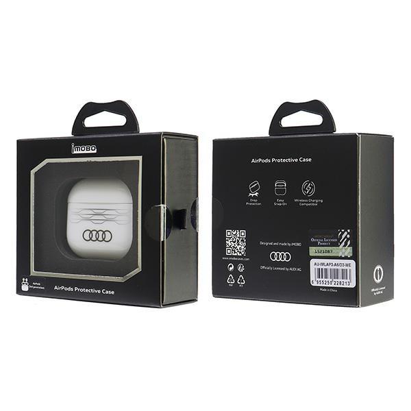 Audi Iml Geometric Pattern Airpods 3 Cover White/White Au-Imlap3-A6/D3-We