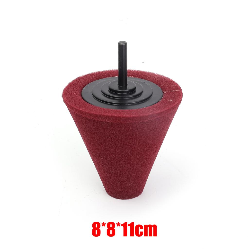 1/2pcs Cone-shaped Car Polishing Sponge Grinding Head Car Wheel Hub Beauty Waxing Sponge Polishing and Cleaning Accessories
