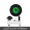Elegant Retro Crystal Vinyl Record Player Ornament for Living Room or Office Decor