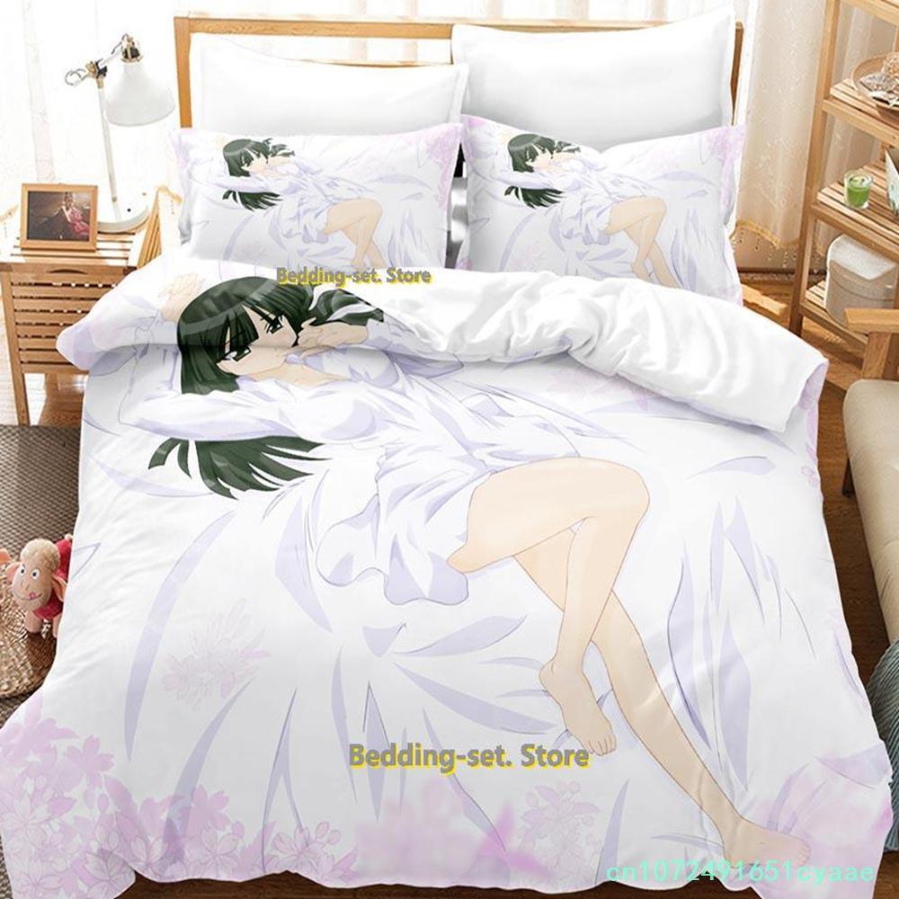 Seto No Hanayome My Bride Is A Mermaid Set Biancheria da Letto Singolo Twin Full Queen King Size Set per Letto Camera da Letto Adulti Set Copripiumino Anime