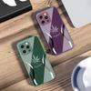Golden Leaf Wood Grain For IPhone 16 Pro Max 15 Pro 14 13 12 Mini 11 XS M Ax XR 7 8 Plu SE 2022 Tempered Glass Phone Case