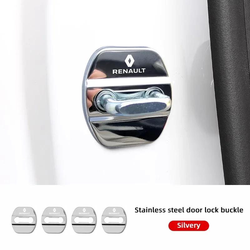 

2026 Hot For Renault Interior Stickers For Renault Clio Koleos Megane Kadjar Fluence Espace ZOE QM6 Captur Zinc Alloy Car Door L