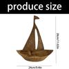 Iron Boat Flowerpot Open Flower Vase Arrangement Accessories Plant Container Balcony Plant Tabletop Decoration