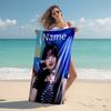 Personalized customized proof beach towel with Wonyoung pattern - soft, absorbent,quick-drying,perfect swimming,camping&bathing