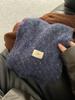 Scarf women's winter advanced sense versatile and cute blue knitted wool scarf neck protection to keep warm Korean version of student tide