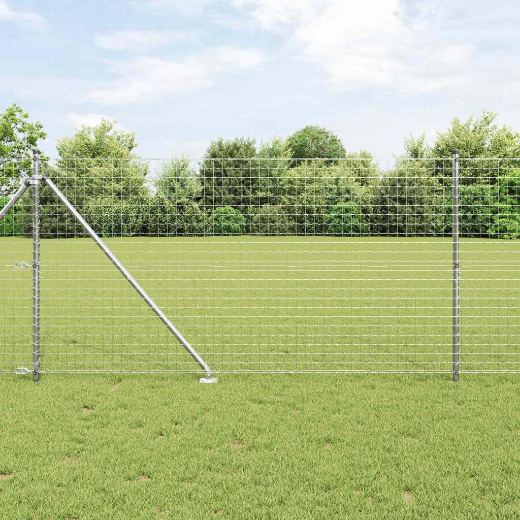 Fence Posts with Drive In Sleeve 52 Pieces Silver