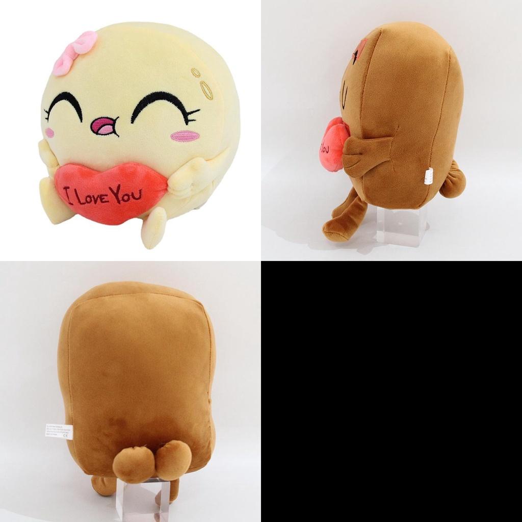 Choco And Pancake Plush Adorable Cartoon Characters In Crystal Super Soft Material