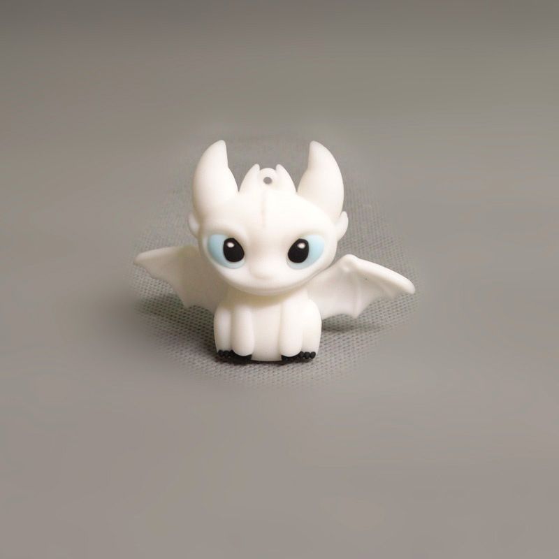 Dragon Taming Master Anime Cartoon Dragon Taming Night Shadow Light White Shadow Toothless Boy Small Ornament Doll Handmade