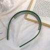 Fashion Simple Hairband Women Morandi Color Hair Comb Belt Press Hair with Teeth Non-Slip Headband Girls Hair Accessories