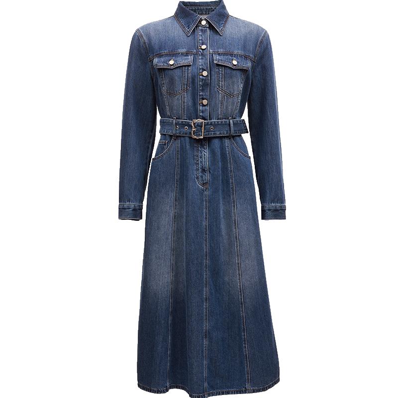 

VEROMODA Women s A-Line Washed Denim Dress S