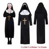 Adults Nun Costume Unisex Ladies Mens Halloween Fancy Dress Hen Party Stag Costume S