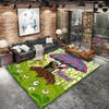 Animal Friends Garden Custom Name Carpet Rug For Living Room Bedroom Home Sofa Decoration Kids Play Nonslip Floor Mat