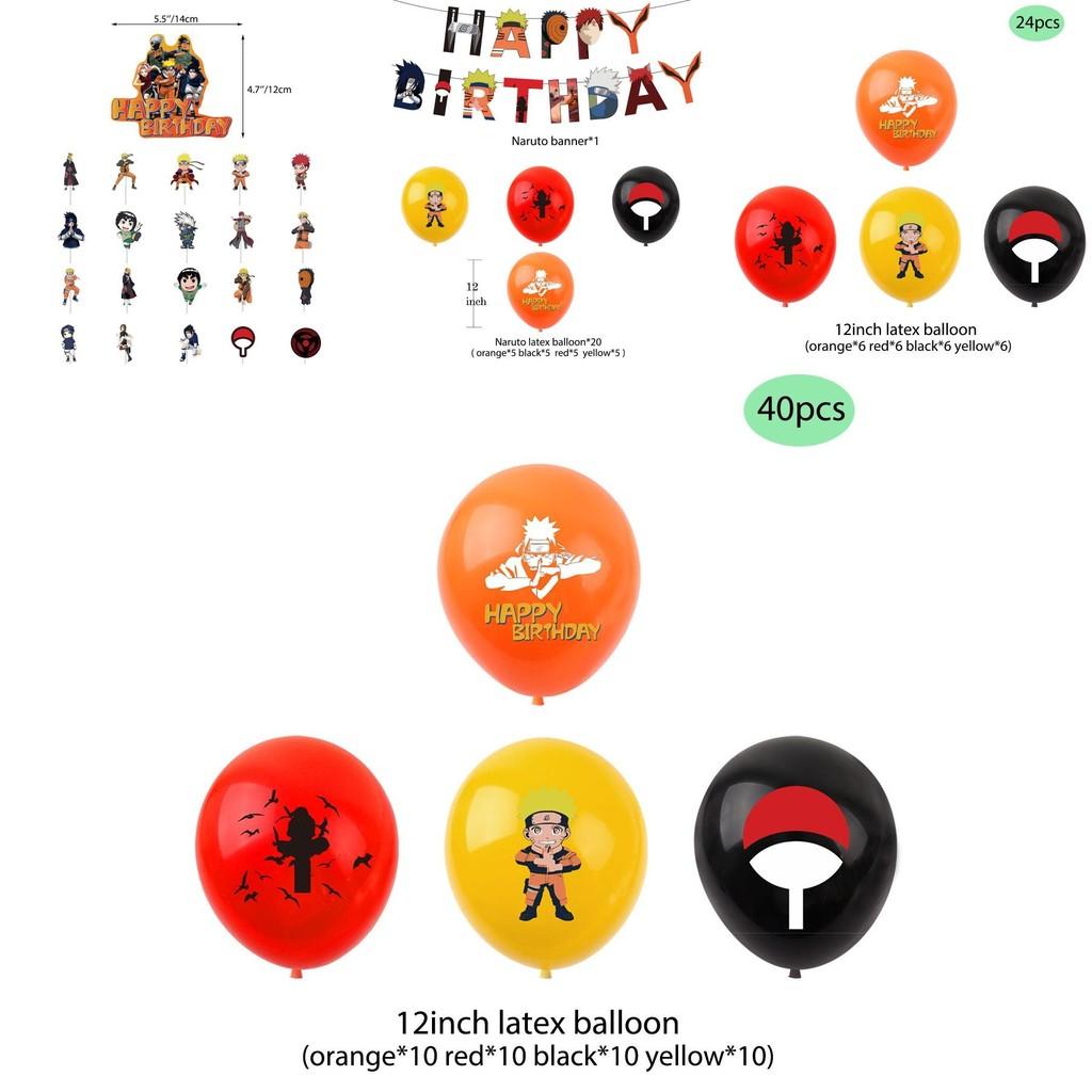 Naruto Ninja Themen Geburtstagsparty Zubehör Für Erwachsene Und Kinder Komplettes Set