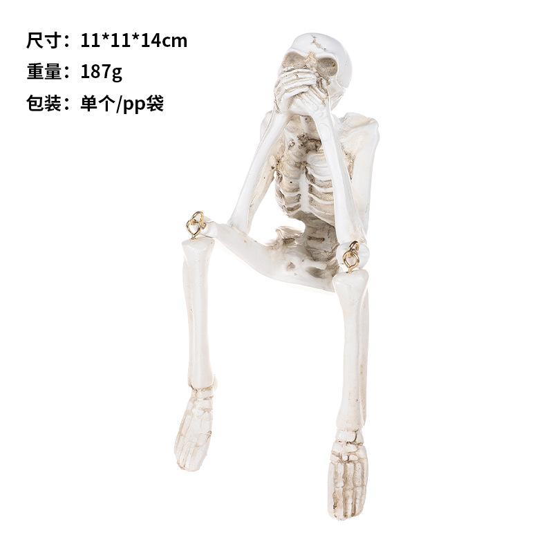 Halloween Decorations, Creative Skull Skeletons, Resin Crafts, Halloween Party Ornaments, Bar Decoration Ornaments