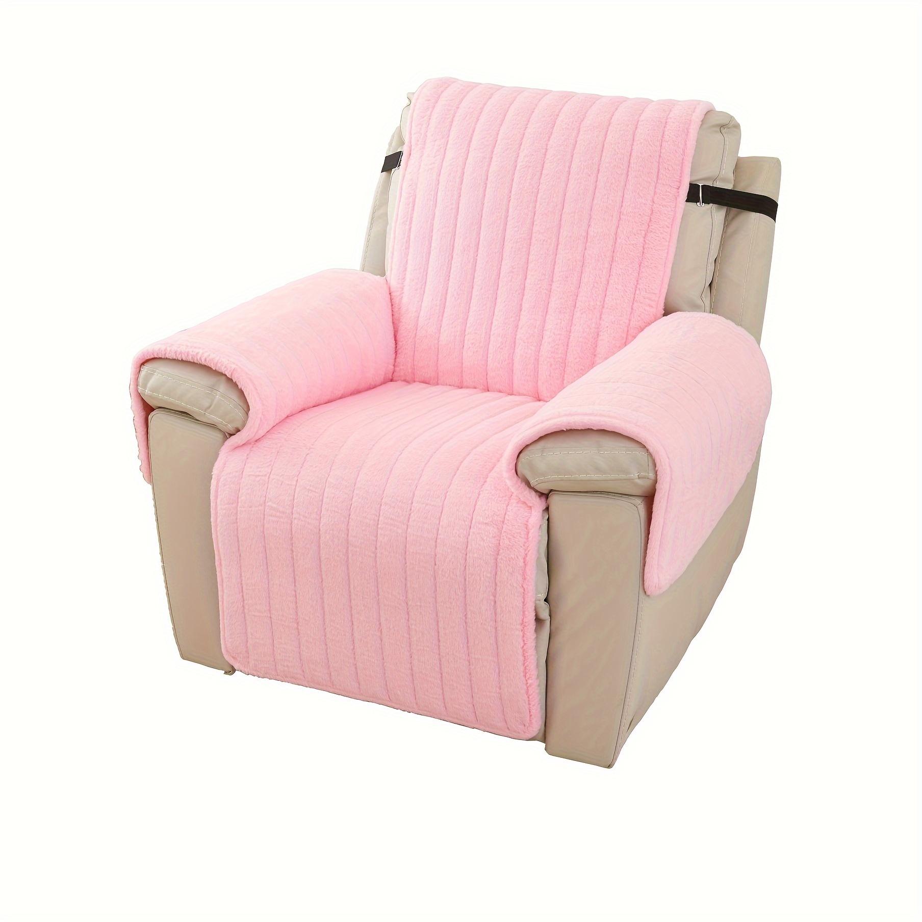 

Плюшевое универсальное полотенце для дивана с кроликом, теплый утолщенный нескользящий чехол для дивана, мягкий теплый стеганый чехол для дивана для декора гостиной 55x200cm 1pc