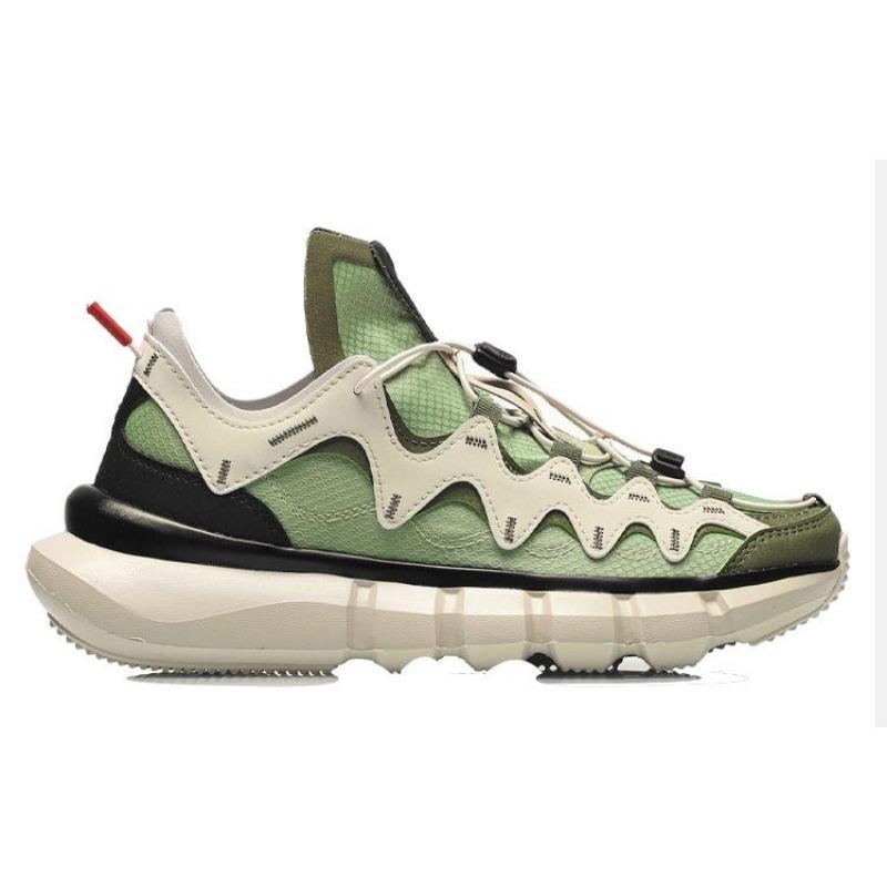 LiNing Wudao 2.3 Lite Women Low-top Casual Shoes Gray Green Lightweight Slip-resistant AGBR052-3