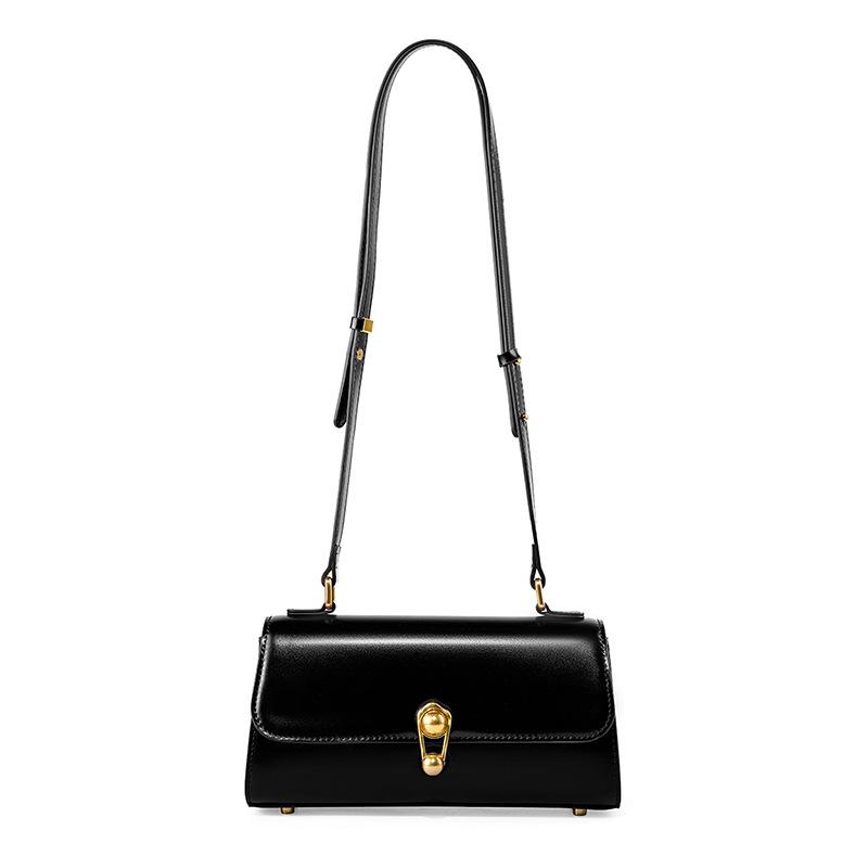 2025 Women's French Baguette Bag: Genuine Leather Crossbody Underarm Bag for Spring/Summer