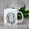 Black and Tan Coonhound I - Cup with a Dog, Personalized Cup with a Print, a Classic Gift for Everyone from the Art-Dog Brand