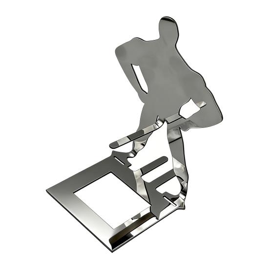 

Держатель для хот-догов Качок Из нержавеющей стали Решетка для жарки сосисок для барбекю, кемпинга Забавный подарок на день рождения для мужчин, папы 1pc