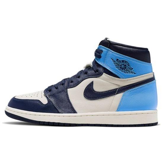 

Jordan 1 Retro OG High Obsidian UNC 2019 -Men s 555088-140 EU 45 синий