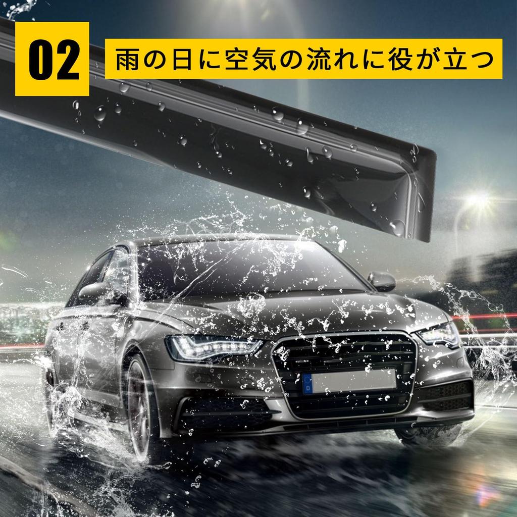 YORKNEIC Side Visors for Daihatsu Atrai Door and Window Visors with Strong Mud Sun and Rain Custom Smoke Exterior Set of 2 S700V/S710V (2021-Present