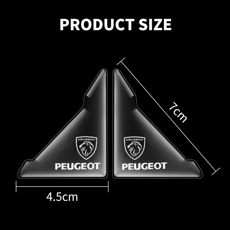 2026 Hot Car Sticker 4PCS Car Door Anti-collision Corner Protectors Stickers Accessories For Peugeot 206 307 308 3008 207 208 40