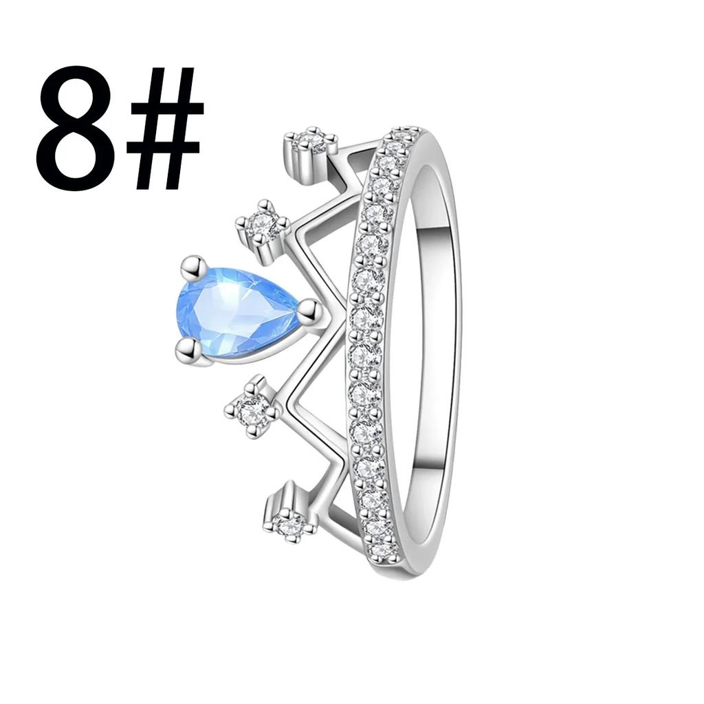 Original Copper Princess Crown Charm Bead Ear Stud Ring Pendant Fit Necklace Bracelet Women Jewelry Diy Gift