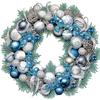 Sparkling Christmas Wreath Diamond Art Kit Partial Drill 12x12 Inch Canvas