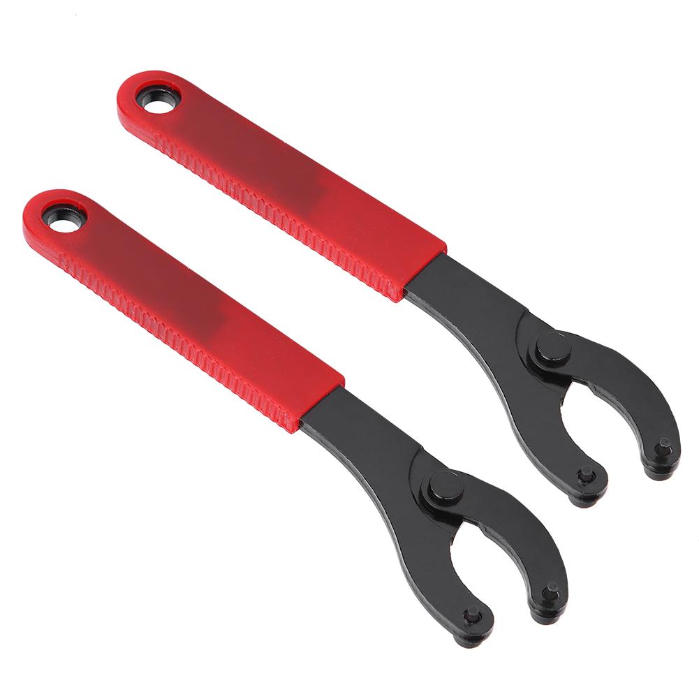 2Pcs Mountain Bike Fixed Gear Bottom Bracket Tool Flywheel Locking Ring Character Wrench