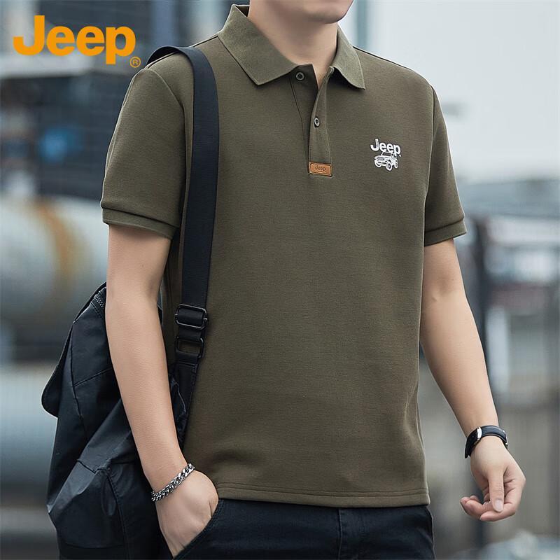 JEEP Men s Short Sleeve Polo T-Shirt XL