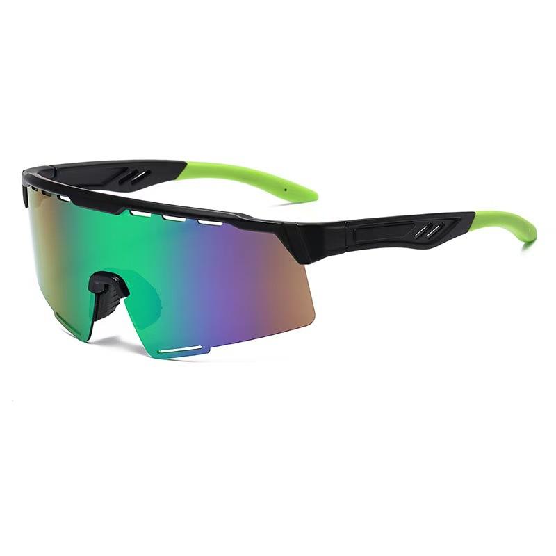 European American High-end Integrated Cross-border Windproof Sports Sunglasses Women Colorful Cycling Outdoor Hiking Eye Protection Glasses Men