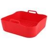 Fryer Silicone Liner   Reusable Basket Pot Baking Tray Cooking Accessories 20cm Red