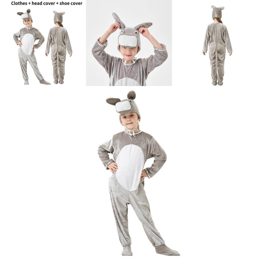 Adorable Kids Donkey Costume For Halloween Cosplay Polyester Material