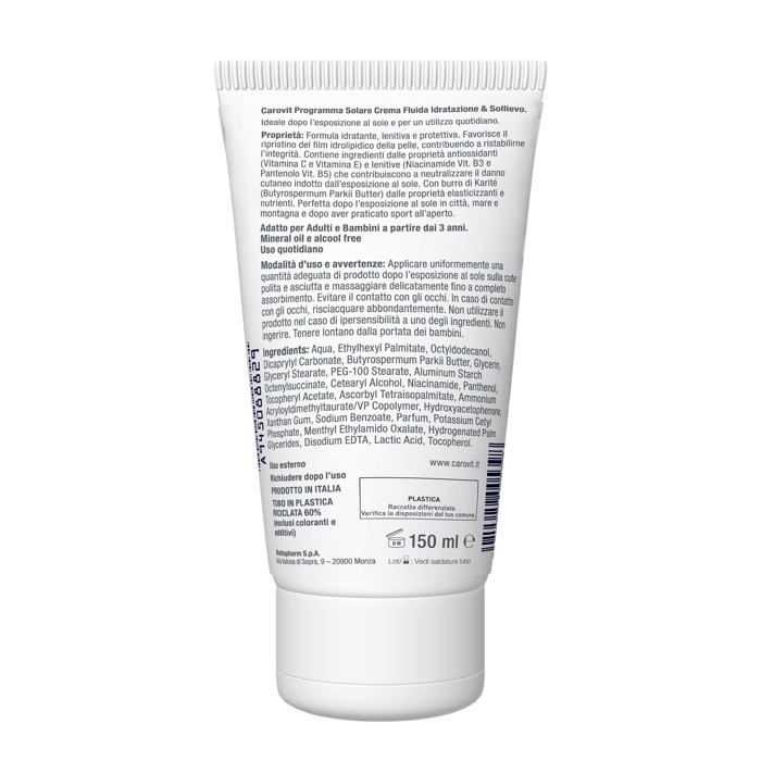 Crème après-soleil - CAROVIT - Prolongateur de bronzage - Hydratation 8h - Peaux sensibles - 150g