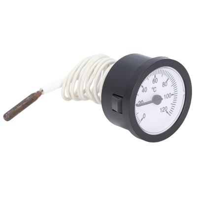 Zeigerthermometer 0‑120 Grad C Messbereich Kupfersensor Klare Temperaturskala 52mm 2.0in Thermometer für Flüssigkeit