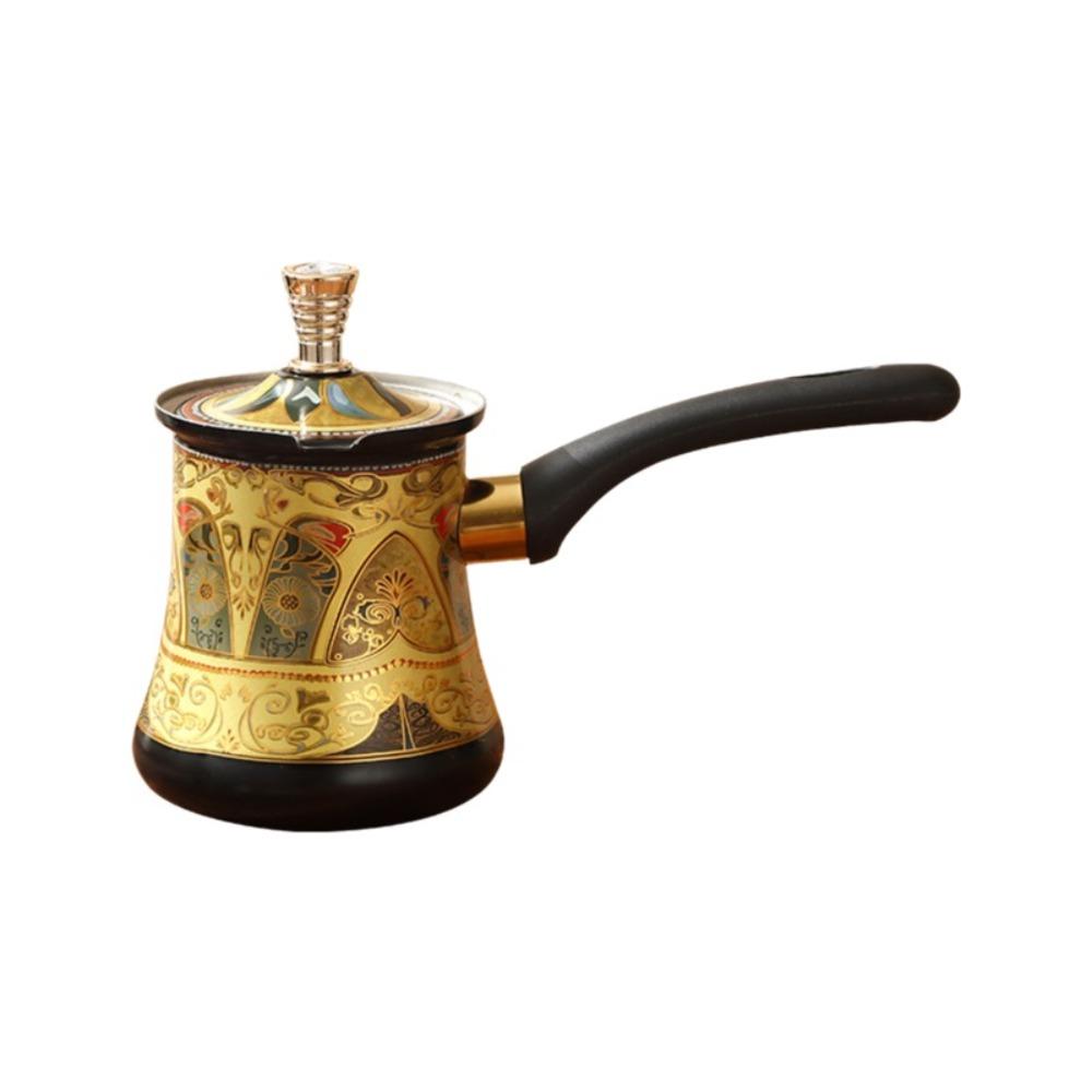350/550/720ml Turkish Coffee Pot Long Handle Butter Warmer Tea Maker Milk Tea Pot  Kitchen Use