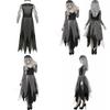 Dark Vampire Bride Halloween Costume For Women With Lace Polyester For Cosplay And Party