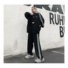 [D.IIZOO] Korean Style Jersey Top and Bottom Set, Women's Sweatshirt, 2-Piece Setup, Hoodie, Activewear, Casual, Sports, Loungewear, Loose, Large