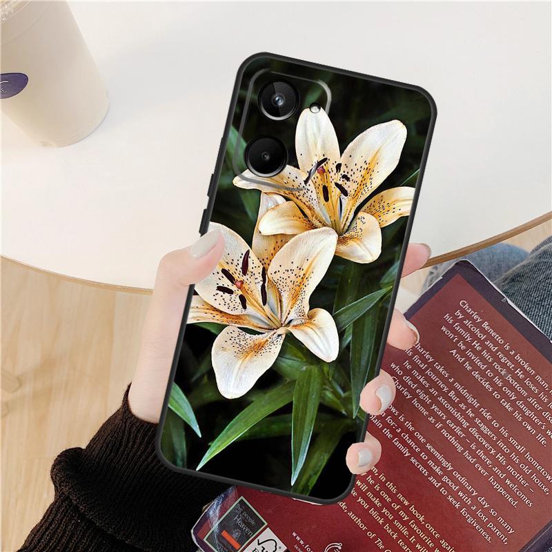 

Lily Flowers Case For Realme 14 12 10 11 13 Pro Plus GT 6 6T 5 GT7 Pro C61 C55 C51 C21Y C25S C67 C75 C53 Realme 12 Pro Plus