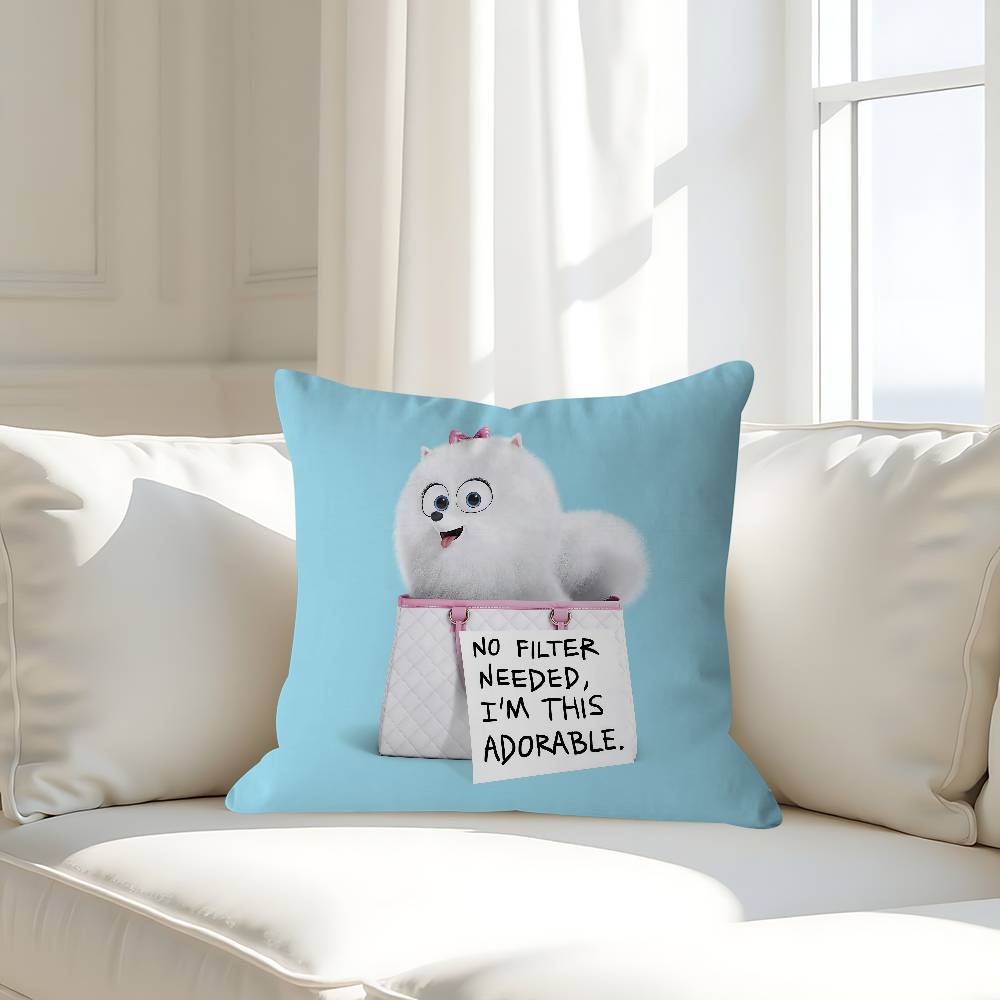 The S-Secret Life Of Pets Personalized Pillow Cover Kids Bedroom Wild Party Decor Pillowcase Kid Birthday Shower Gift