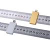 1/2Pcs Carpentry Steel Ruler Positioning Limit Block Measuring Marking Gauge Protable Accurate Positioning Woodworking Tools