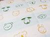 Seigan Swaddle Baby Japanese Pure Cotton Baby Pile Gauze Towel Yellow 70 x 70cm Colorful Animal YE Approx. ACCA-250