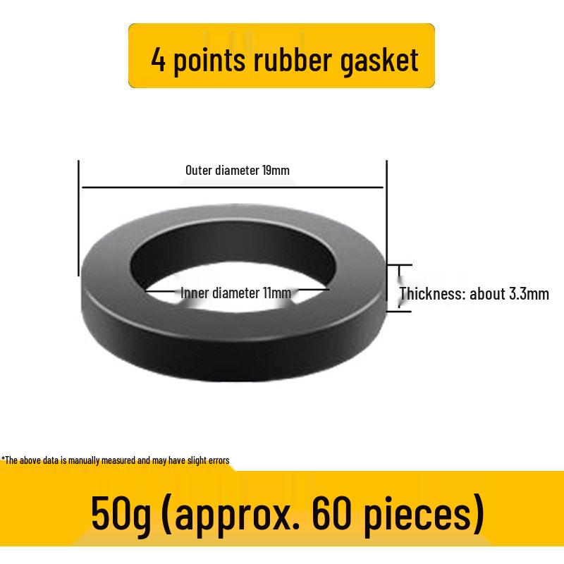 Quick Seal Set: Rubber Gasket, Silicone Ring, Corrugated Hose & Waterproof Gas Pipe Ring