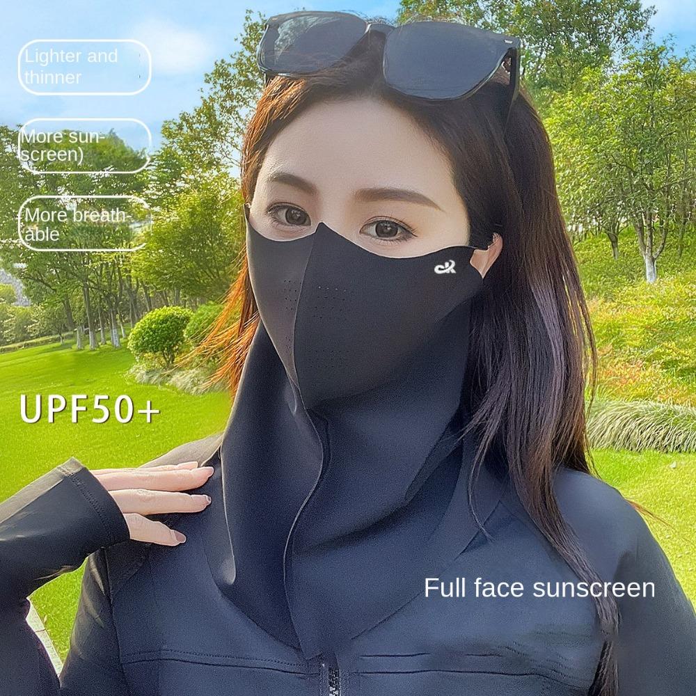 3D Breathable Anti-UV Neck Scarf Ice Silk Sunshade Face Mask New Sun Protection Mask Outdoor