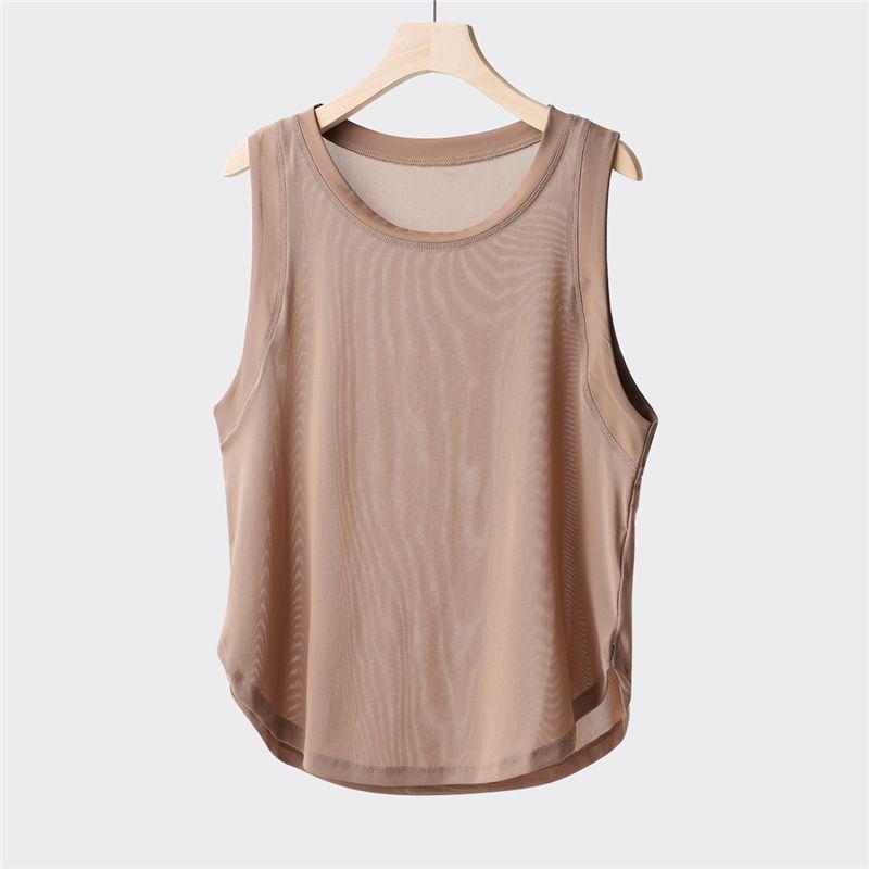 

Спортивная серия Сетчатая майка без рукавов Женский спортивный жилет для бега Одежда для йоги Летняя женская одежда COCOA S(Suitable for less than 50.00kg Length 60)